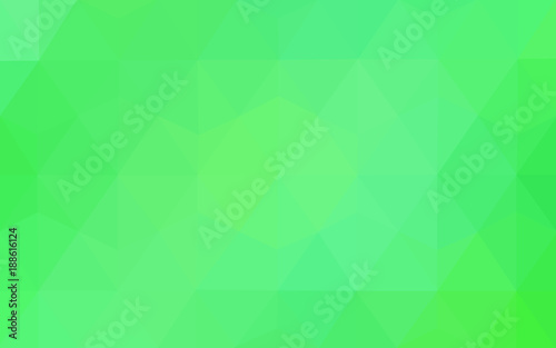 Light Green vector Lowpoly Background with copy-space. Used opacity mask.