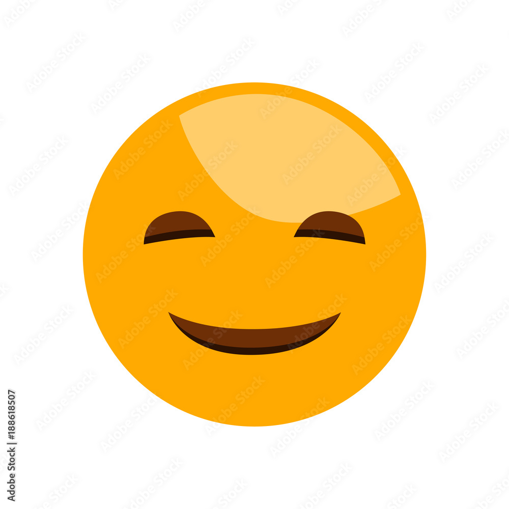 Smile icon. Emotion smile. Illustration