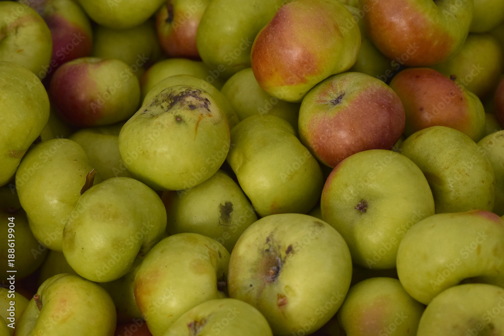 Apples in a Pile at the Farmers Market Apples in a Pile at the Farmers Market