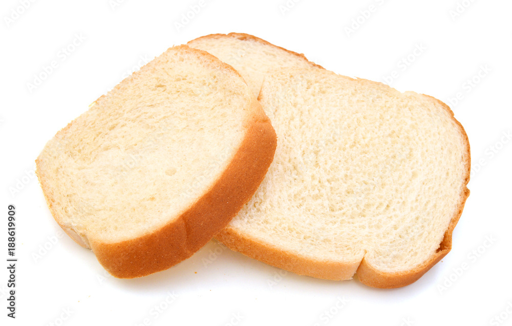 sliced bread on a white background sliced bread on a white background