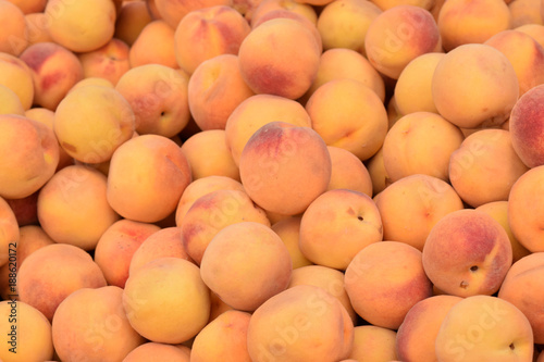 Wallpaper Mural Peaches in a Pile, Closeup Abstract Texture Background Torontodigital.ca