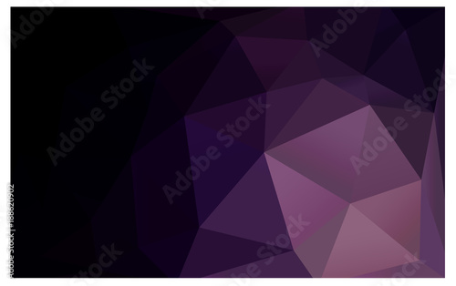 Dark Purple vector Lowpoly Background with copy-space. Used opacity mask.