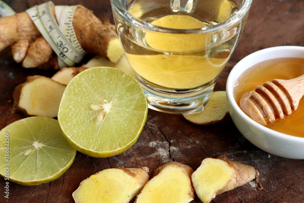 Ginger tea with honey lemon Ginger tea with honey lemon
