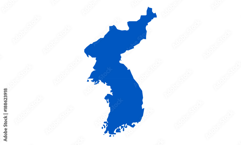map of the two north and south koreas