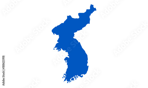 map of the two north and south koreas