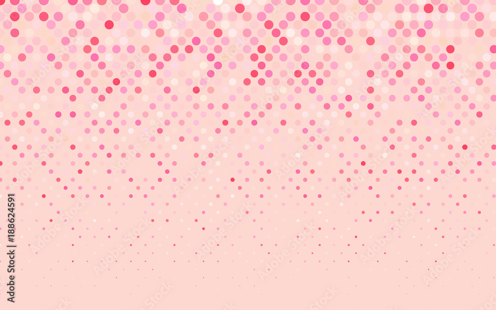 Light Pink, Yellow vector pattern with colored spheres.
