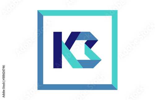 KB Square Ribbon Letter logo