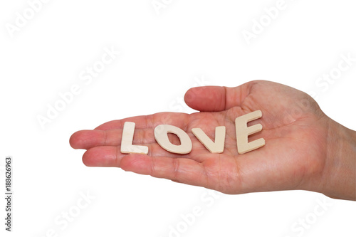 Wooden letters word 