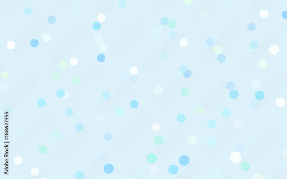Light BLUE vector pattern with colored spheres.