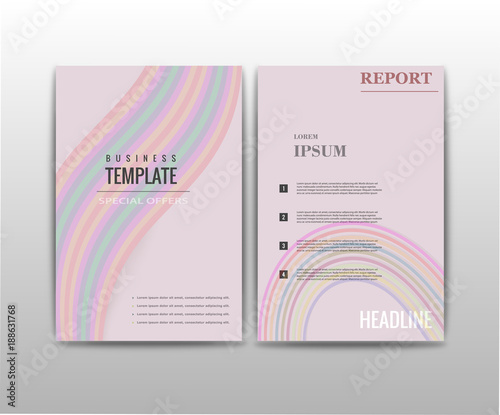 Abstract set of business card print template. Personal company card with company logo. Clean flat design. Vector illustration. Business card mockup