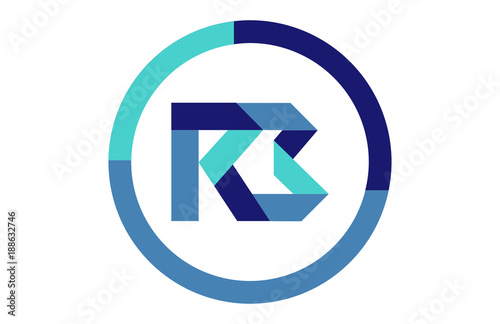 Free Download RB Global Circle Ribbon Letter Logo - GFXLoad