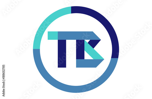 TB Global Circle Ribbon Letter Logo