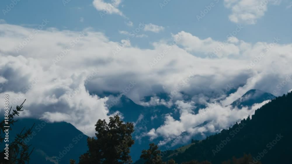 Wolken Zeitraffer beim Kitzsteinhorn Zell am See Pinzgau