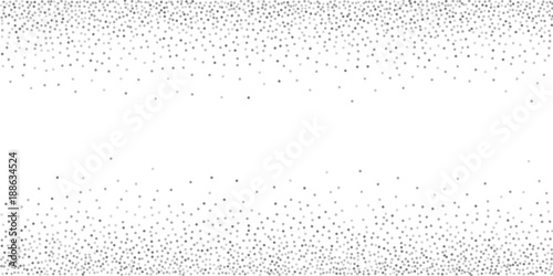 Silver glitter confetti on a white background