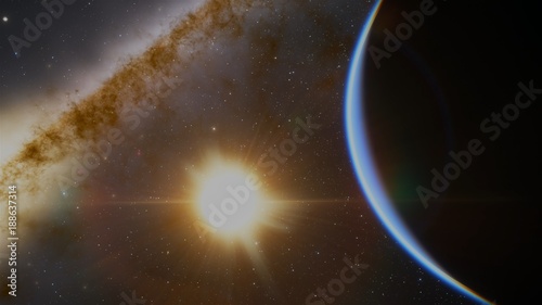Extrasolar Kepler Planet Orbits Giant Star
