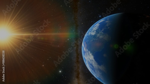 Fototapeta Naklejka Na Ścianę i Meble -  Planet Earth from Space South America_1