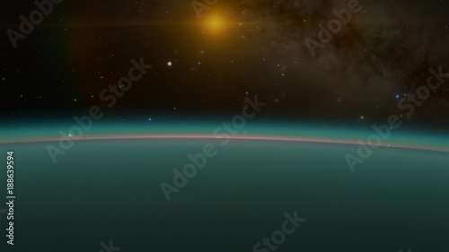 Uranus Planet Fly Over