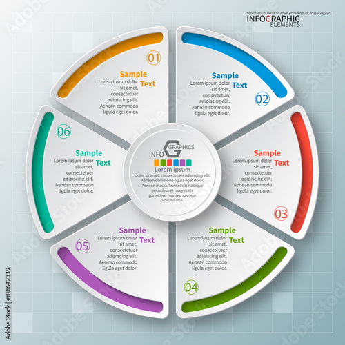 Abstract 3D Paper Infographics