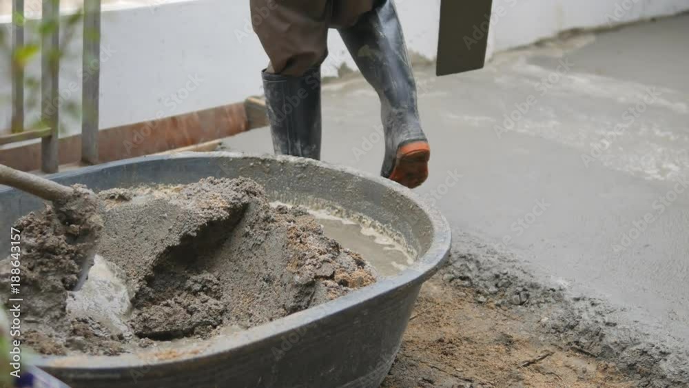 Cement mixer in construction site,Mixing cement for the preparation in construction site. Cement mixer in construction site,Mixing cement for the preparation in construction site.