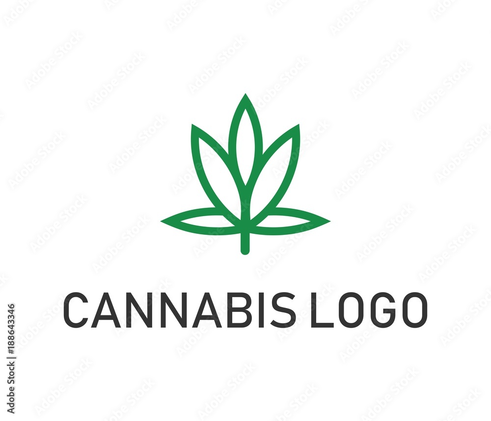 cannabis logo icon element cannabis logo icon element