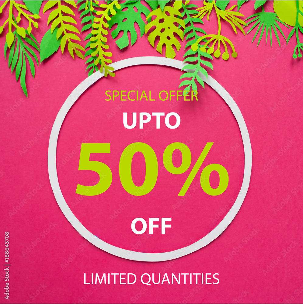 Fototapeta premium summer sale template banner
