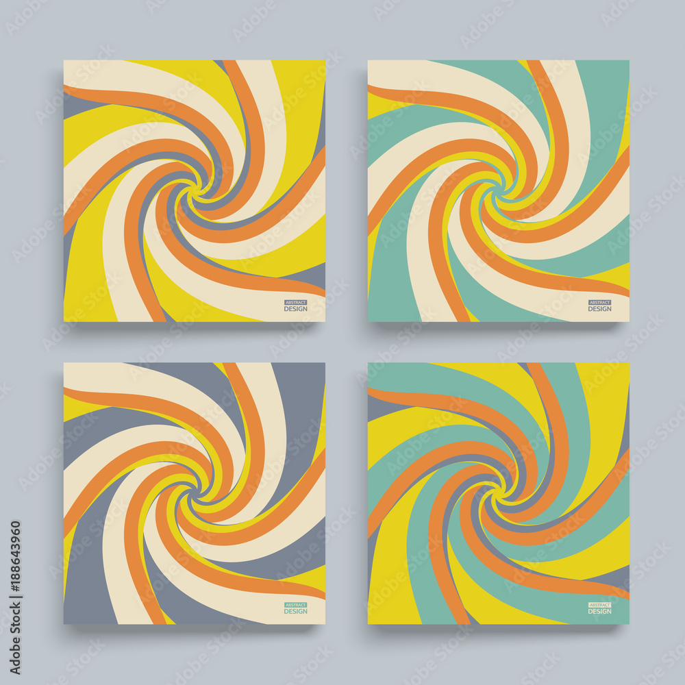 Abstract swirl background. Cover design template. Vector illustration.