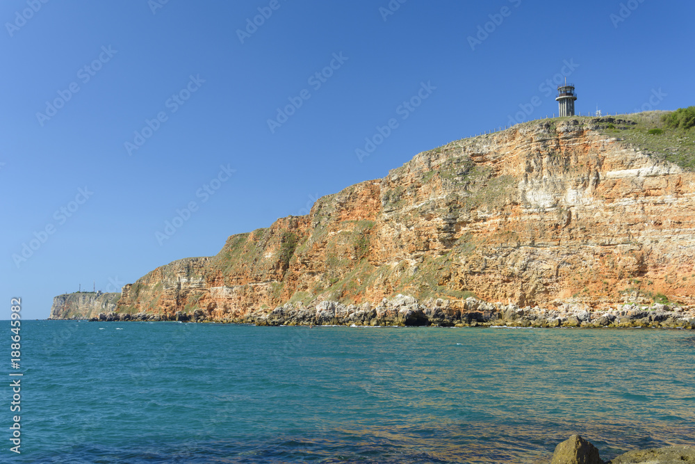 Cliff with lighthouse