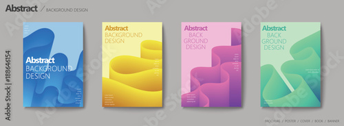 Fluid liquid style brochure