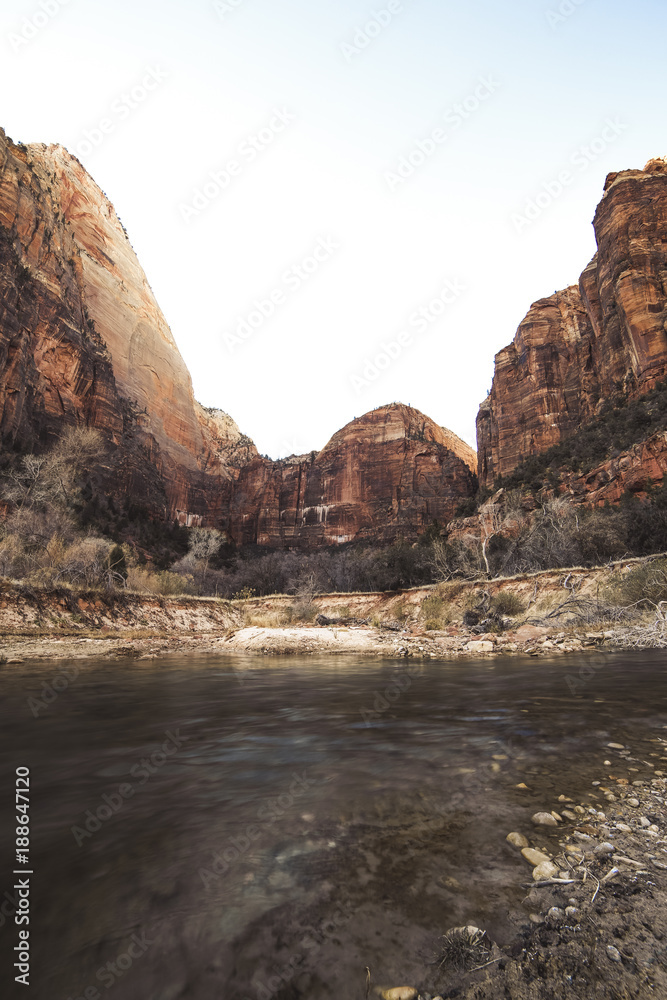 Zion Canyon and River Zion Canyon and River