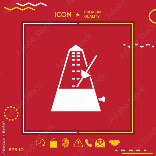 Metronome symbol icon