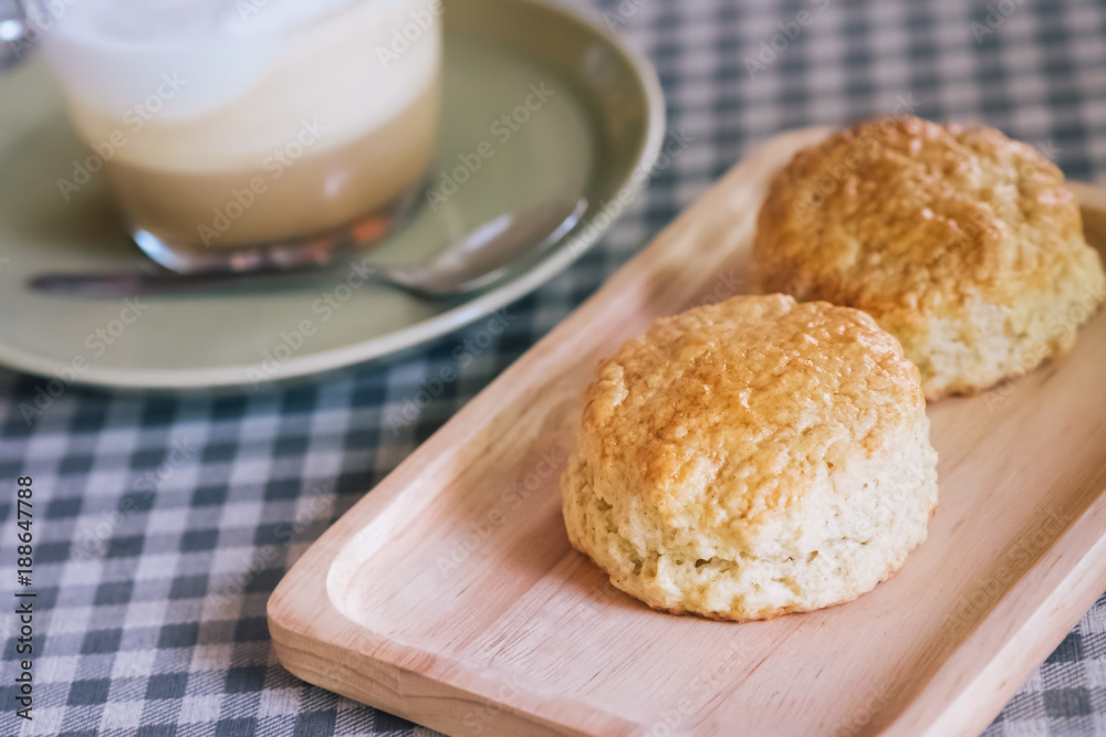 scone and coffee scone and coffee