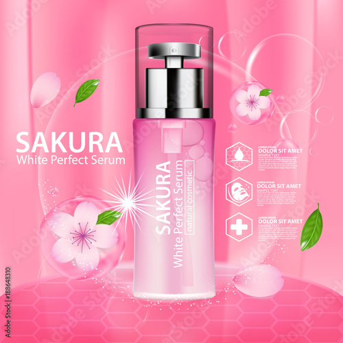 Sakura Nature Essence Water, collagen solution Skin Care Cosmetic.