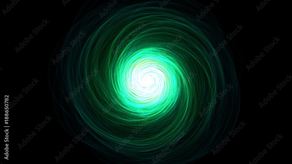 Abstract ring background with luminous backdrop.