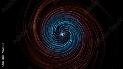 Abstract ring background with luminous backdrop. © Nice Evil