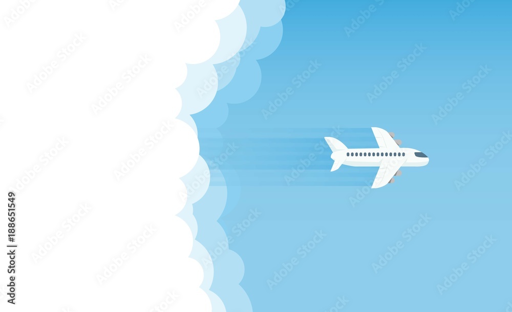 aircraft in the sky and sun, vector illustration aircraft in the sky and sun, vector illustration