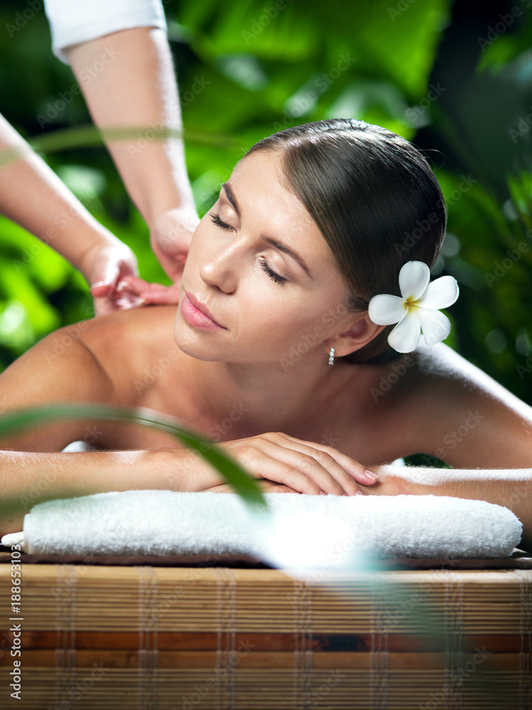 portrait of young beautiful woman in spa environment. portrait of young beautiful woman in spa environment.