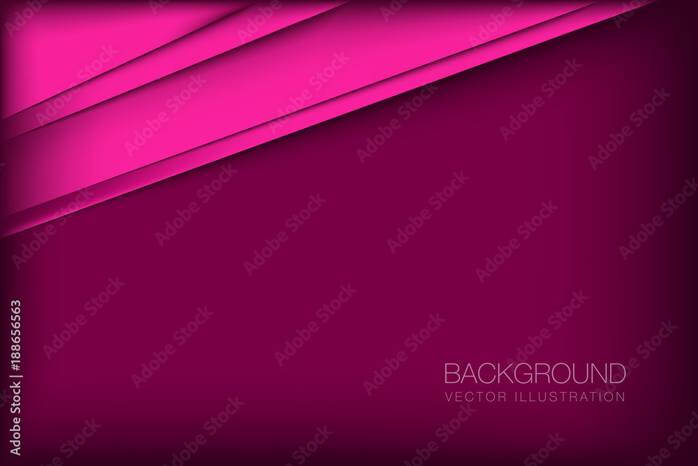 Fototapeta premium abstract vector background overlap paper layer on red dark space for text design illustration