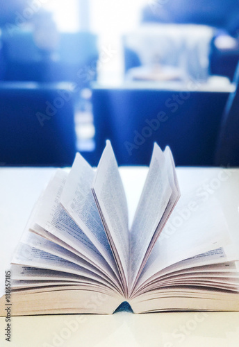 Books and sun rays