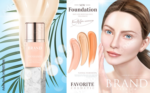 Foundation makeup ads