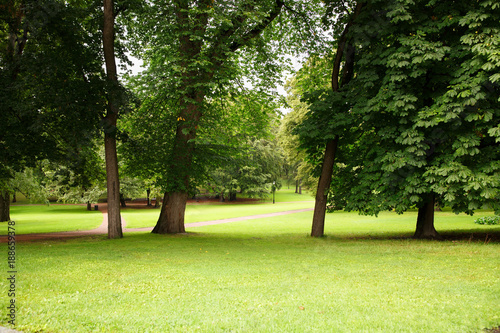 The Royal Palace park in Oslo