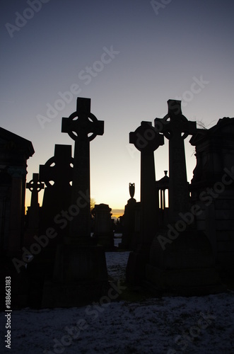 Glasgow Necropolis Sunset