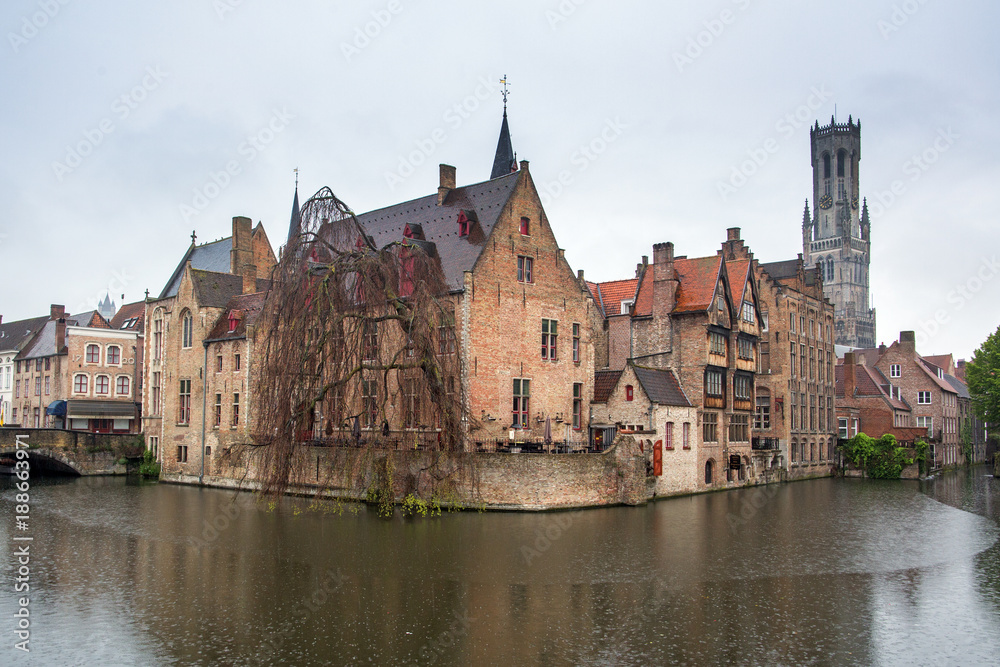 Brugge Brugges canal and city view, Belgium Brugge Brugges canal and city view, Belgium