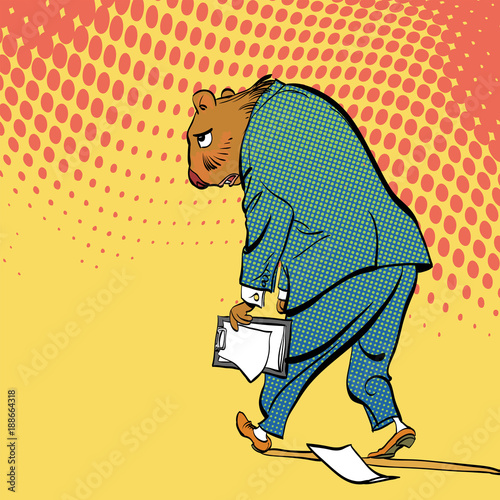 Happy Groundhog Day. Lettering greeting. Sad Groundhog.