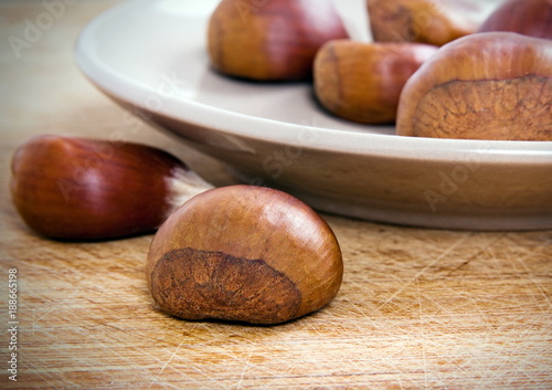 Chestnuts on the table