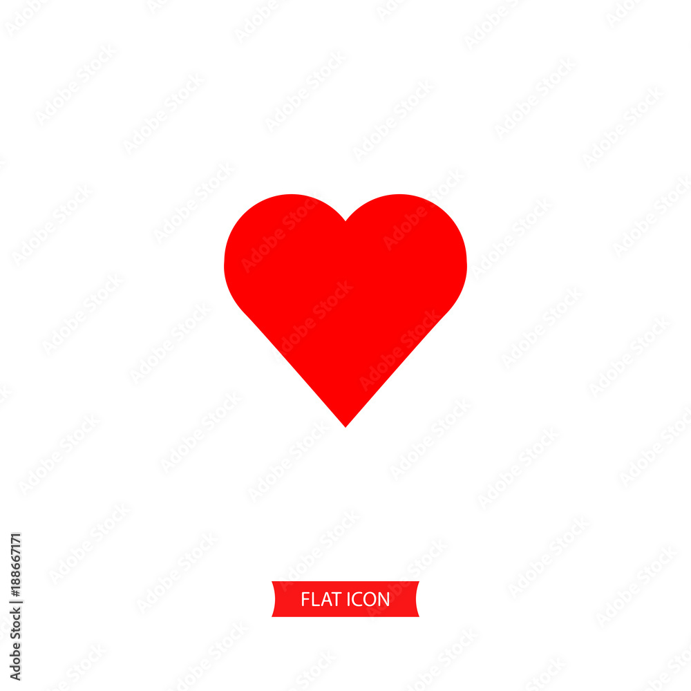 Heart vector icon, like symbol