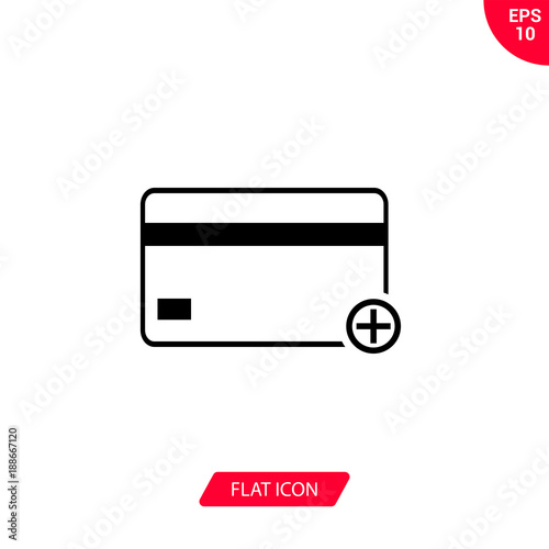 Card vector icon, payment symbol