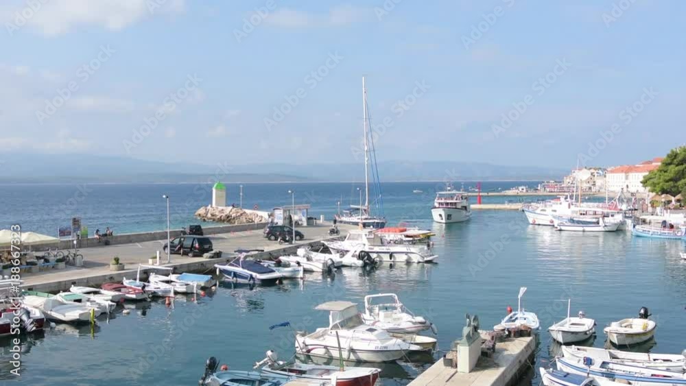 Port in Bol, on the island of Brac in Croatia Port in Bol, on the island of Brac in Croatia