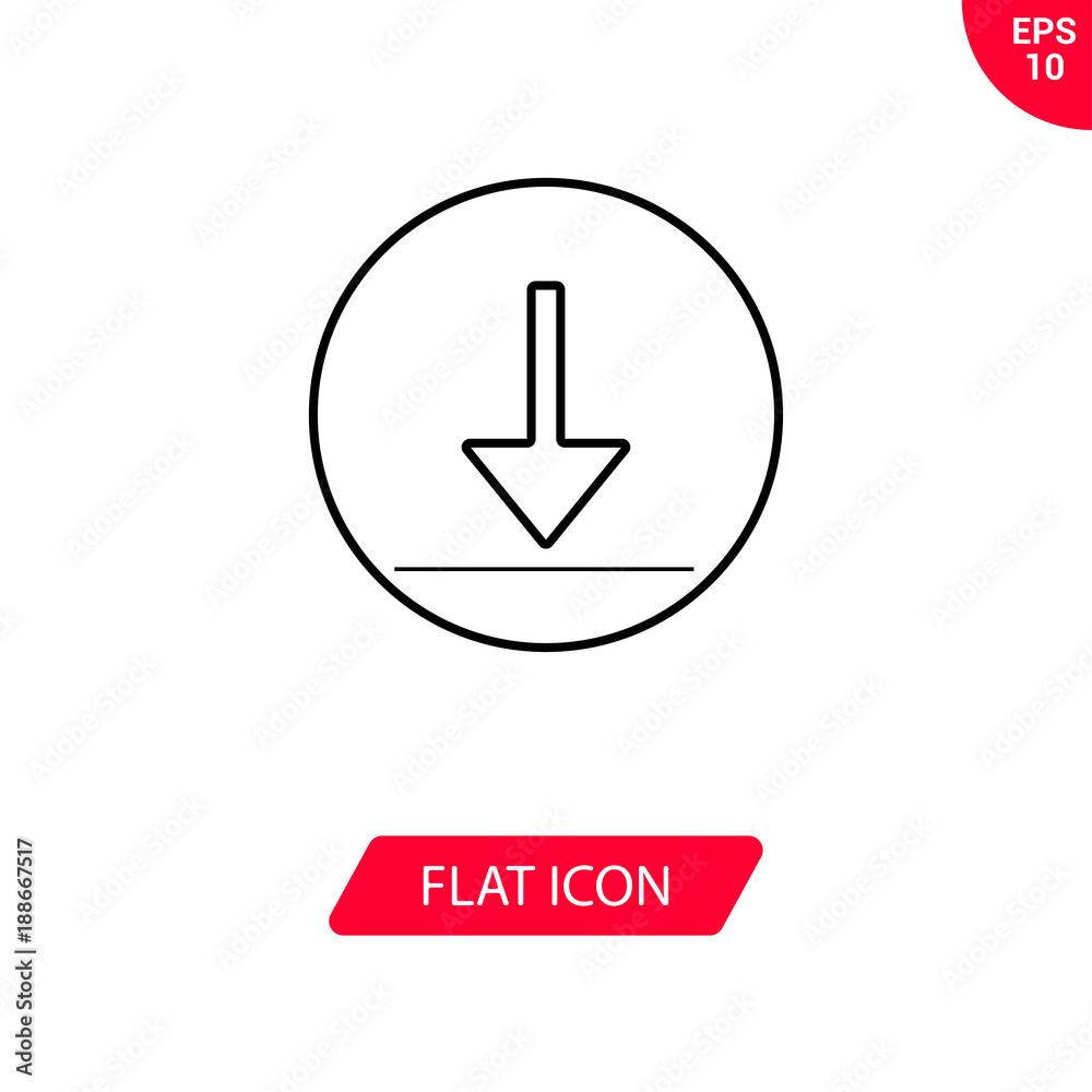 Install vector icon, download symbol Install vector icon, download symbol