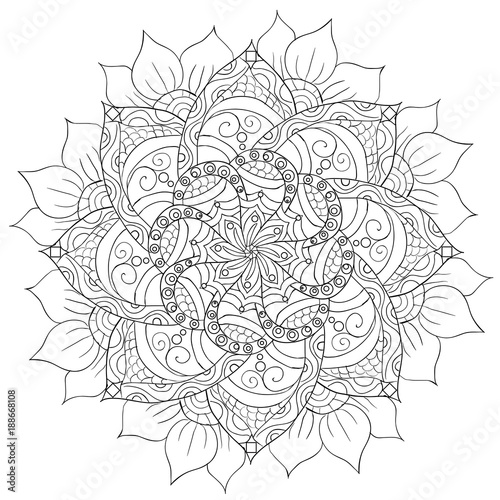 decorative floral mandala