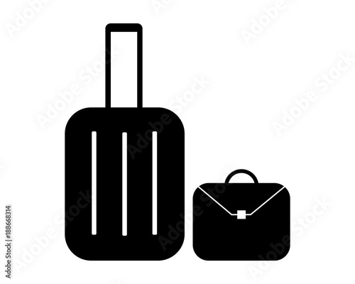 travel baggage - pictogram vector